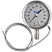 Ashcroft Stainless Steel 316 Dry-Filled XMITR Pressure Gauge, 2-1/2" Dial, +-1% Accuracy, 1/4" Male NPT Connection, Bottom Mount