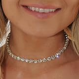 1 Row Rhinestone Choker Large Austrian Crystal Stones SeXy Gift