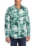 Elie Tahari Mens Steve Plaid Printed Shirt
