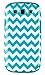 DandyCase 2in1 Hybrid High Impact Hard Aqua & White Chevron Pattern + Silicone Case Case Cover for Samsung Galaxy S3 i9300 + DandyCase Screen Cleaner