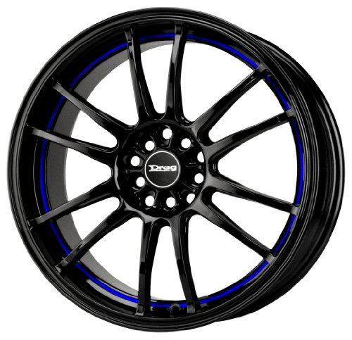 Drag DR-38 Gloss Black  Undercut Blue Stripe 