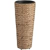Gartenfreude 4001-1001-002 Pflanzgef�� mit Wasserhyazinthengeflecht 28 x 60 cm, wasserdichter Kunststoffeinsatz, naturfarben