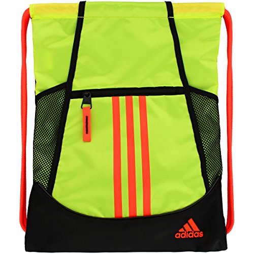 adidas Alliance II Sackpack, Solar Yellow/Black/Solar Red, One Size