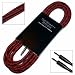 German Rock Noiseless Instrumentenkabel Vintage Tweed 6m schwarz-rot