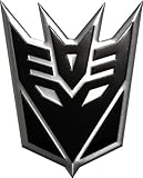 IMAGE OF Transformers Decepticons Aluminum Large Emblem in Black