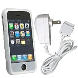 Apple iPhone Premium Travel / Wall / Battery Charger + Silicone case By Eforcity