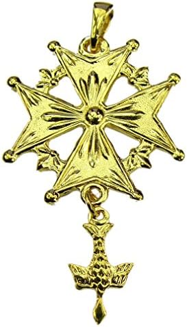 Souvenirs of France - Reversible Protestant Cross - Material: Gold-Plated
