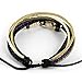 WILD-WIND (TM Christmas Fantastic Leaf Multi-strand Braided Rope Adjustable Leather Bracelet