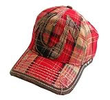 True Religion - True Religion Brand Plaid Horseshoe Cap -- True Red - Unisex -- One Size Fit Most * 08 Newest Sports Collection *