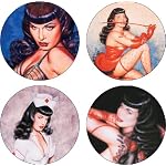 Olivia's Bettie Page Coaster Set book cover