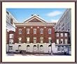 Exterior, Restored Ford's Theatre, Washington - Attractive approx. 24"x28" Framed and Matted - 1 7/8" Walnut Toned Wood Frame - Photographic Print by Carol M. Highsmith