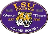 Louisiana State Tigers LSU Wooden Pub Style Bar Sign