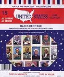 Harris Starter USA Stamp Collecting Pack - Black Heritage  History Stamps for Beginners