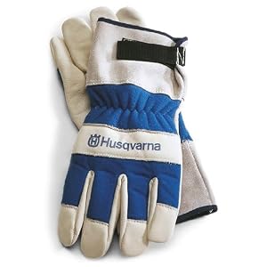 Husqvarna 531030767 Heavy Duty Leather Work Gloves, One Size