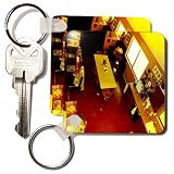 An View Into a Dining Room and Kitchen with a Table and Chairs Made to Look Miniature - Set Of 6 Key Chains An View Into a Dining Room and Kitchen with a Table and Chairs Made to Look Miniature - Set Of 6 Key Chains