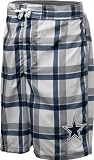 Dallas Cowboys Plaid Print Swim Trunks