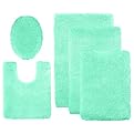 Contemporary Home Bath Rugs - Bermuda Turquoise