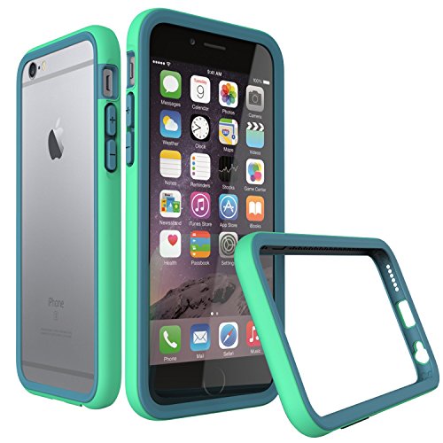 iPhone 6s Case [Green] RhinoShield CrashGuard Bumper [11 Ft Drop Tested] No Bulk [EggDrop Technology] Thin Lightweight Protection [Includes Back Transparent Skin] Also fits iPhone 6