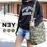 NEY [2way] キャンバストートバッグ カモフラージュ 大容量 バッグ 迷彩 マザーズバッグ (F(フリーサイズ), 迷彩)