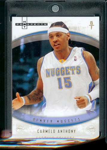 2007-08 Fleer Hot Prospects # 2 Carmelo Anthony Denver Nuggets Basketball Card