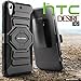 HTC Desire 626 / 626s Case, Evocel [New Generation Series] Belt Clip Holster, Kickstand, & Dual Layer for HTC Desire 626 / 626s, Black (EVO-HTC626-XX01)