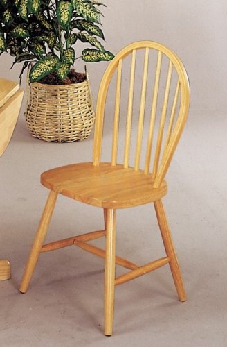 Childrens Toyshop  Kitchen & Housewares : SET OF 4 ALL NATURAL WOOD WINDSOR CHAIRS