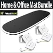 Powermat PMM-HO100 Home & Office Mat Bundle With 2 Powermat Receiver Universal Powercubes