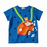 ミキハウス ホットビスケッツ(MIKIHOUSE HOT BISCUITS) ポップコーンホルダー☆半袖Tシャツ 72-5204-781 110cm 青