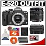 Olympus Evolt E-520 Digital SLR Camera with 14-42mm f/3.5-5.6 Lens + 4GB CF Memory Card + BLM-1 Battery + Cameta Bonus Accessory Kit