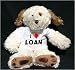 

Plush Dog (Dog Tired) toy with I Love Loan