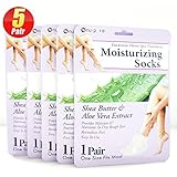 6Pair Foot Hydrating Gel Moisturizer Moisturizing Socks for Women (Shea Butter + Jojoba + Vitamin E)