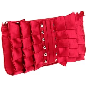 clutch handbags cheap La Diva The Ruffles 4805 Clutch
