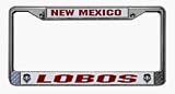 New Mexico Lobos Chrome Frame