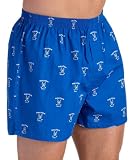 Nautica Men's Easy-Care Woven Golf Logo Print Boxer