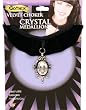 Velvet Choker With Crystal