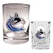 Vancouver Canucks NHL Rocks Glass & Square Shot Glass Set - Primary Logo