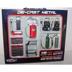 1 18 Scale Model Diecast Metal Car Garage Accessory Set for Your 1 18 Scale Diecast Cars from ABC Boat Parts