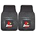 FANMATS 8916 Louisville Cardinals 2-Piece Heavy Duty Vinyl Car Mat Set, Front Row Floor Mats, All Weather Protection, Universal Fit, Deep Resevoir Design, Team Colors