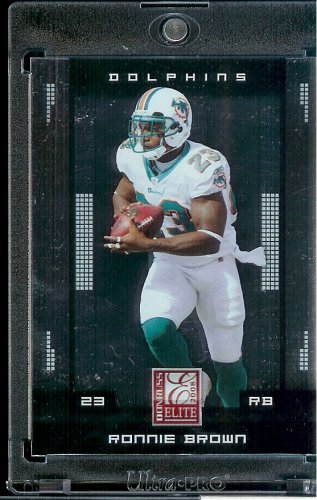 2008 Donruss Elite # 52 Ronnie Brown - Miami Dolphins - NFL Football Card in Protective Screw Down Display Case !