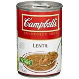 Campbells Red and White Lentil Soup 10.75 Ounce Cans Pack of 12 by Campbell's