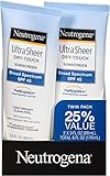 Neutrogena Ultra Sheer Sunscreen SPF 45 Twin Pack, 6 oz.