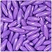 BEADTIN Lilac Purple Opaque 19mm Spaghetti Craft Beads (200pc)