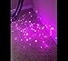 KINGLUX Decorative Indoor Christmas Party String Lights Starry lights flexible string Silver Wire Lights for Wedding Bedroom Holiday Pub Club,Time Setting Pink color 32.8FT/10M