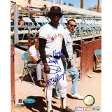 Gary Matthews Sr. San Francisco Giants Autographed 8x10 Photograph with 1973 ROY Inscription