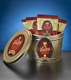 Bentley’s Luxury Snacks Butter Pecan Popcorn, 20-Count Bags in Gift Tin