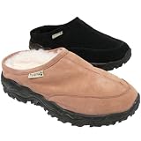 BearPaw Oso Suede Sheepskin Lined Slides