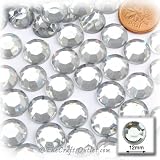 144pc Loose flatback Acrylic Rhinestones Round 12mm - flatback Crystal Clear