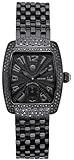 Michele Woman's MWW02A000511 Urban Mini Noir Black Diamond Black IP Bracelet Watch