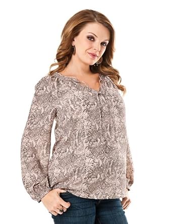 Motherhood Maternity: Long Sleeve Stitch Detail Maternity Blouse review