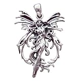 Silver Fire Fairy Pendant Art - Faerie Jewelry By Amy Brown